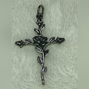 James Avery Sterling Rosebud Cross